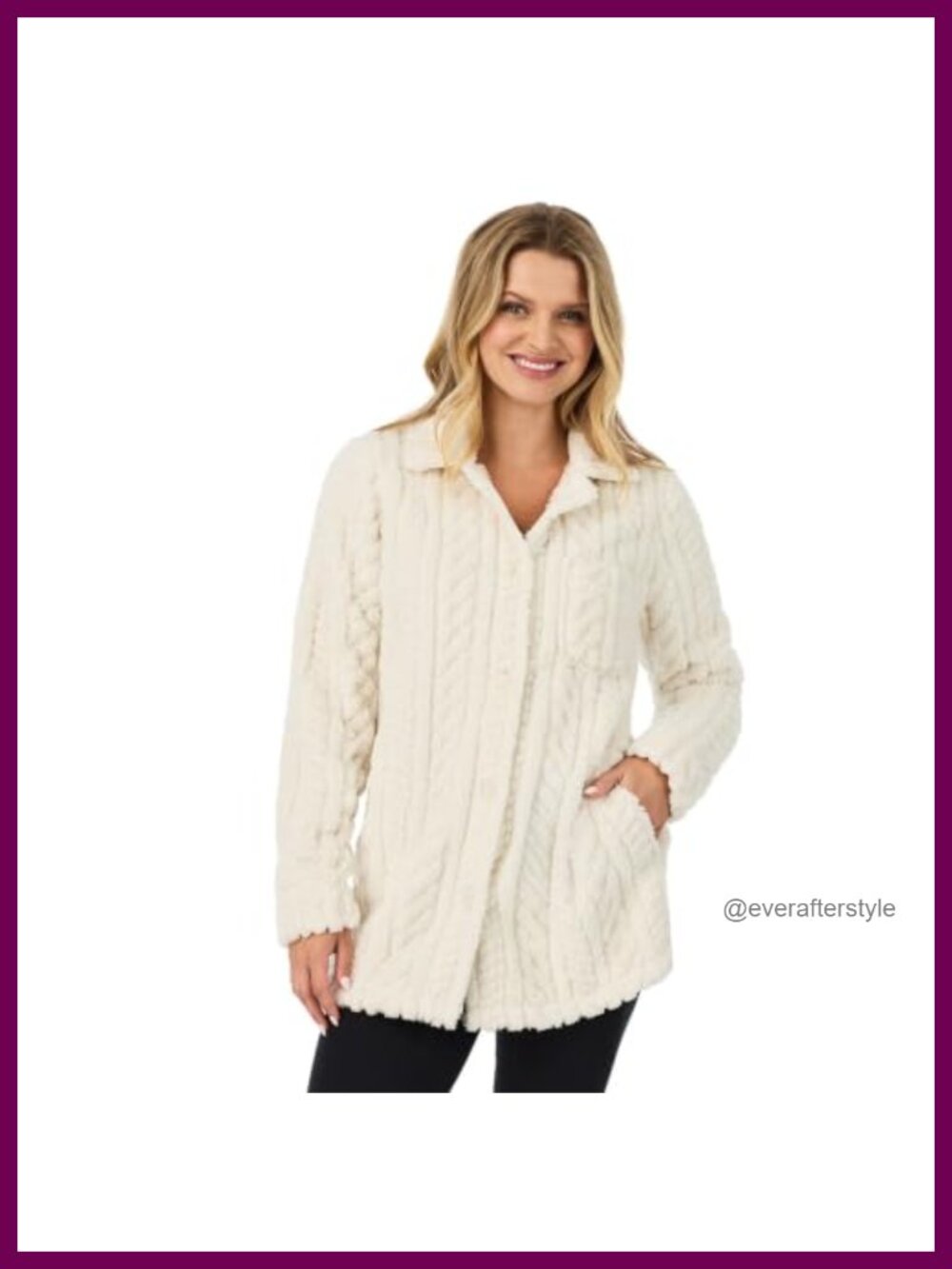 Sherpa Shacket Button Down Shirt Jacket Long Sleeve Relaxed Fit Cozy